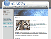Tablet Screenshot of alaquainc.com